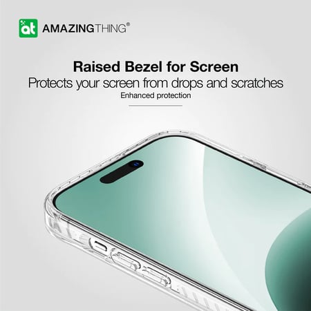 = اميزنق ثينق - MINIMAL SERIES كفر حماية ماج سيف مقاوم للصدمات لاجهزة الايفون 15 - شفاف