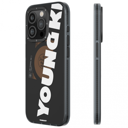 = كفر حماية يونغ كيت بينفين ملون ماج سيف ايفون 15 برو ماكس - اسود