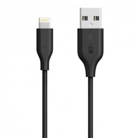 / انكر - كيبل آيفون USB بطول 3متر - اسود