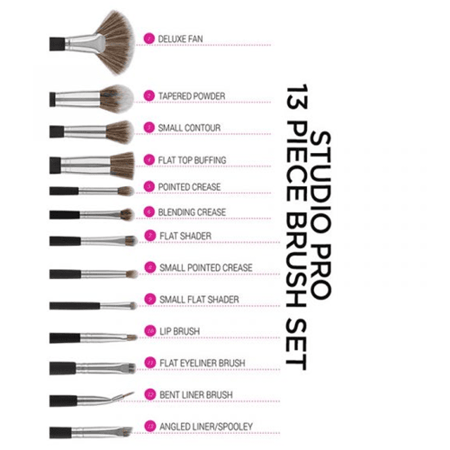 مجموعة فرش مكياج ستديو برو من بي اتش - 13 فرشة