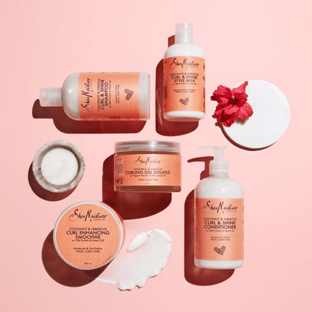 شامبو  الكركديه وجوز الهند للتجعيد و اللمعان من شيا مويستشر - 384مل