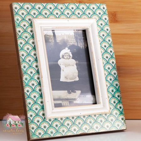 4458 إطار صور خشبي شابي شيك مميّز