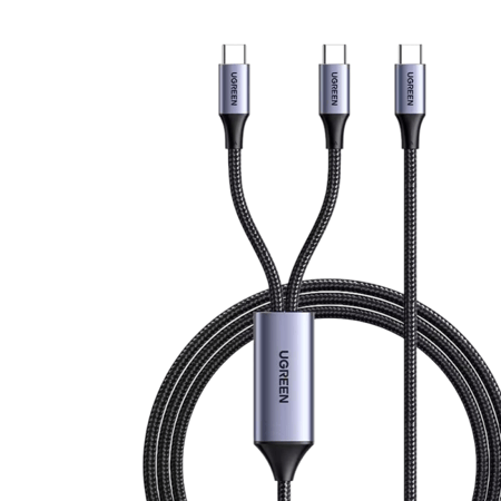 كابل شحن سريع من النوع C ايفون  جالكسي هواوي 2x1