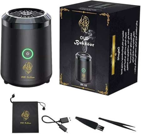 مبخرة عود الكترونية BK-22   لمسة فاخرة لجو  معطر في كل مكان