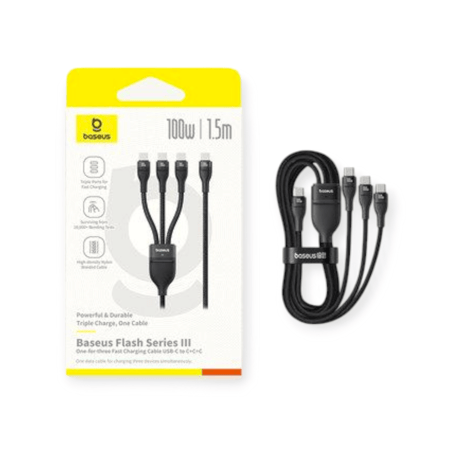 كابل شحن USB Baseus-C   سلك بيانات لسامسونج   شاومي   آيفون