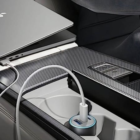 انكر - شاحن سيارة بقوة 67 واط بمنفذين تايب سي و منفذ يو اس ب