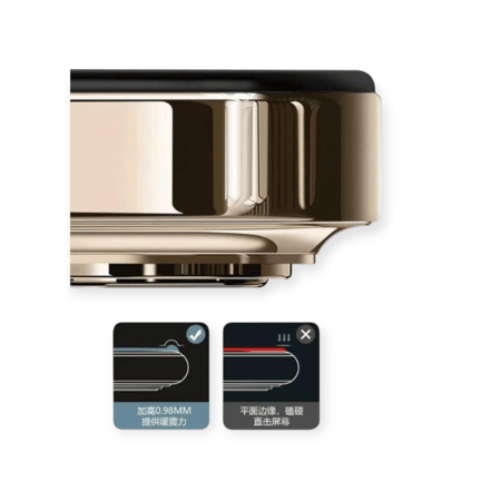 شاشة حماية زجاجية بأطراف سيليكون ابفون 12,13,14