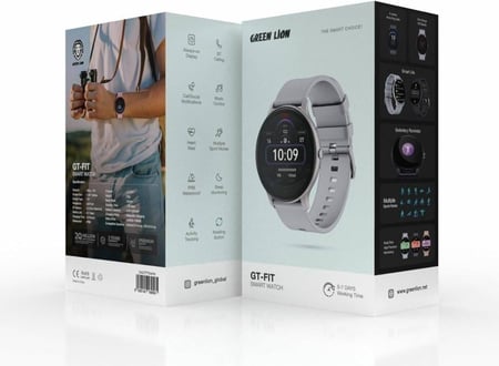 ساعة ذكية Green Lion GT-FIT، تتبع النشاط، مراقبة النوم، زر دوار، عمر البطارية من 5 إلى 7 أيام،