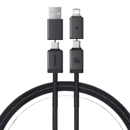 كابل شحن سريع 60 واط 1 متر  1x4 Basuse