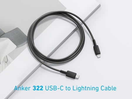كابل أنكر 322 USB-C إلى كابل البرق (3ft مضفر)