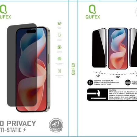 ستيكر حماية ايفون 16 بروماكس  5d من كيوفكس لقافه