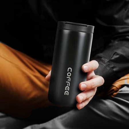 كوب حراري 400 مللي الفولاذ المقاوم للصدأ القهوة زجاجة ترمس