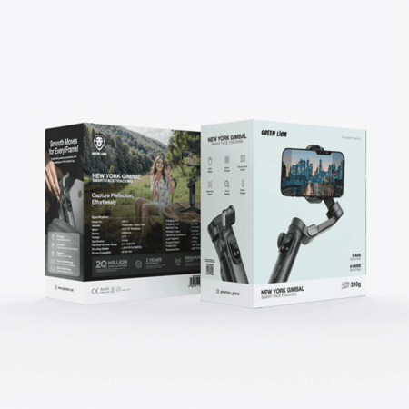 جهاز تتبع الوجه الذكي نيويورك أسود جرين ليون Green Lion New York Gimbal Smart Face Tracking - Black