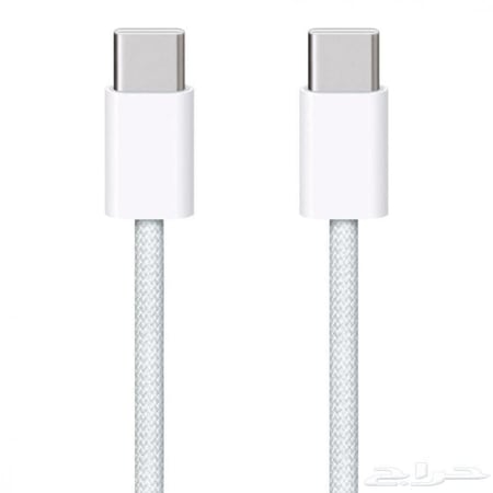 تايب سي الأصلي جلد 1 متر أبيض ابل ضمان الحداد