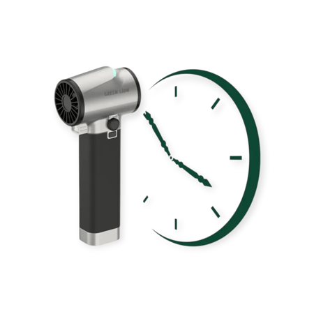 متوفر منفاخ توربو جرين ليون GB-186X، مصباح LED، 750 واط، ترس دوار