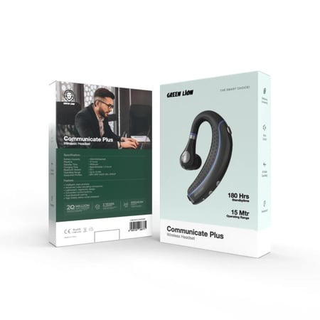 سماعة الرأس اللاسلكية Green Lion Communicate Plus - لون أسود