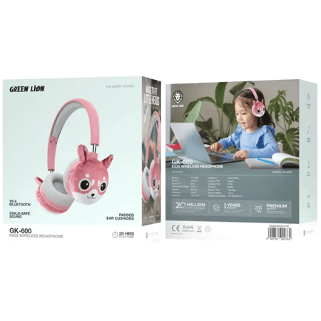 سماعة الرأس اللاسلكية للأطفال Green Lion GK-600