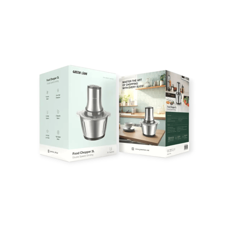 مطحنة طعام غرين ليون - فضي