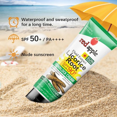 كريم واقي من الشمس للوجه بعامل حماية 90 من رد ابل