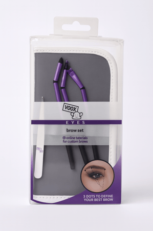 مجموعة فرش وأدوات الحواجب من فوكس- 5 قطع