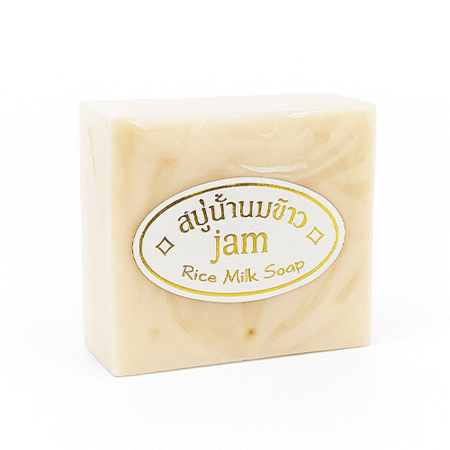 صابون حليب الأرز Jam التايلندي للتفتيح وترطيب البشرة