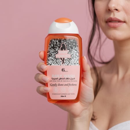 غسول بيبي بودر للعناية اليومية بالمناطق الحساسة من 6بيوتي 250مل