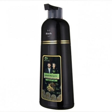 شامبو صبغة الشيب من دكتور هير 500 مل اسود
