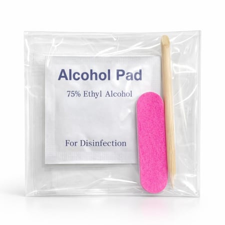 أظافر تركيب ريال بيوتي – فرنش نيود بيج مع كريستال (02