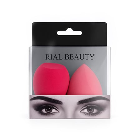 إسفنجة مكياج مزدوجة ريال بيوتي-قطعتين