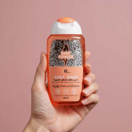 غسول بيبي بودر للعناية اليومية بالمناطق الحساسة من 6بيوتي 250مل