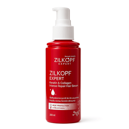 سيروم زيلكوبف الخبير بالكيراتين والكولاجين لإصلاح الشعر التالف – حماية حرارية – 200 مل