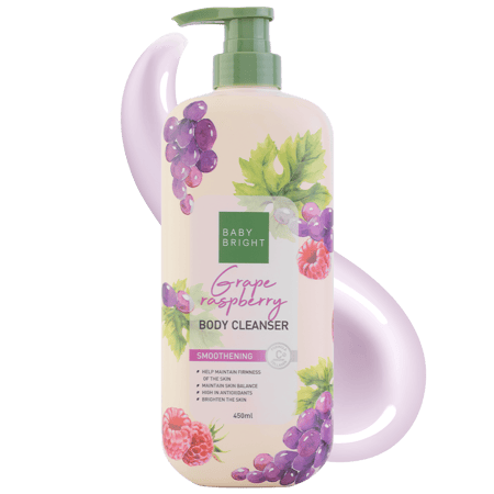 غسول الجسم بالعنب والتوت من بيبي برايت -450مل