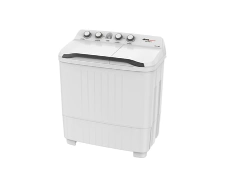 غسالة دورا اليجانت 10 ك حوضين ابيض - DEW1100MT11