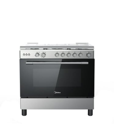 فرن غاز ميديا 60*90 وش استيل المفاتيح لامع امان - 36LMG5G030