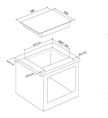 سطح 60سم كهرباء سرميك ميديا موديل (MC-HF645)
