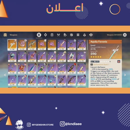 (kndiaee) حساب سيرفر اوروبا لفل 55 يحتوي(8 شخصيات)