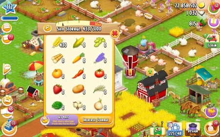 مزرعة مستوى 110+ حظيرتها 12 الف .. هاي داي