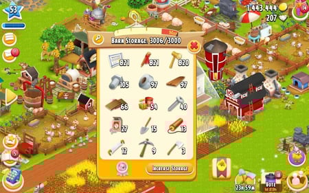 مزرعة ادوات ارض مستوى 50 حظيرتها (3000) هاي داي