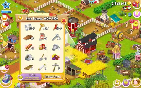 مزرعة ادوات ارض مستوى 60 حظيرتها (4000) هاي داي