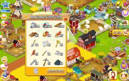 مزرعة مستوى 110+ حظيرتها 12 الف .. هاي داي