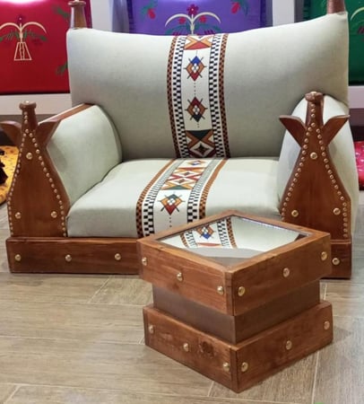 جلسة خشب ارضية بالمتر  (متر واحد )