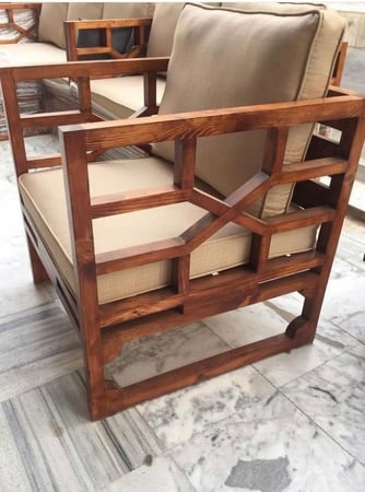 كرسي مفرد خشب سويدي (ضرب)