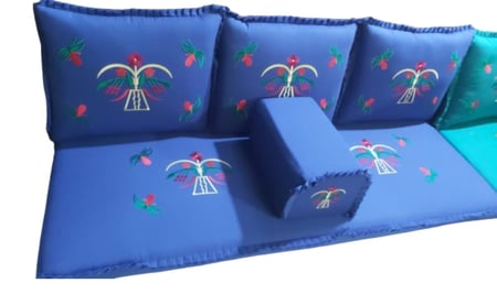 جلسة مركاز بتطريز قطري(بدون كفر)