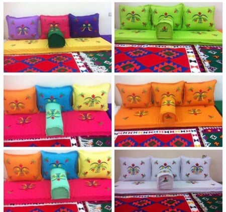 جلسة تطريز قطري بالمتر