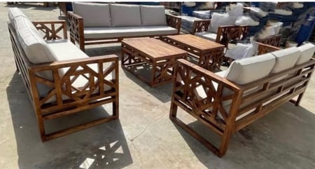 طقم جلسة  خشب 10 اشخاص