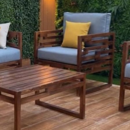 كرسي مفرد خشب سويدي (ماربيل)