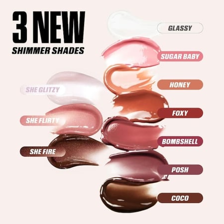 HUDA BEAUTY Faux Filler Shiny Non-Sticky Lip Gloss - She Glitzy