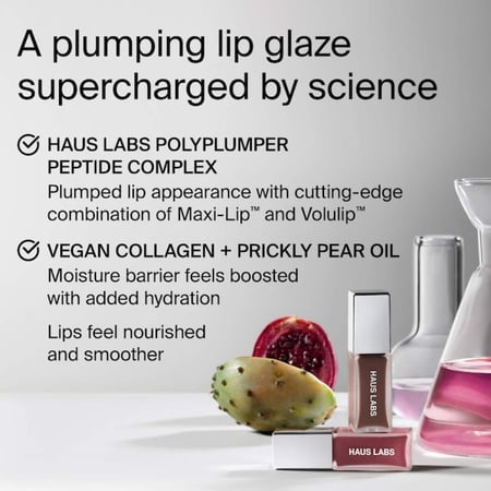 HAUS LABS BY LADY GAGA PhD Hybrid Lip Glaze Plumping Gloss - Praline