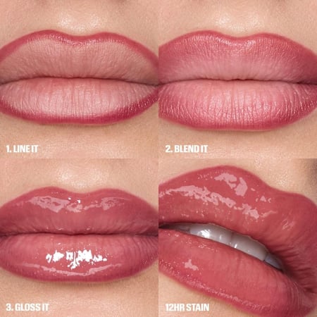 HUDA BEAUTY  Make Out Sesh Lip Stain and Lip Gloss Duos