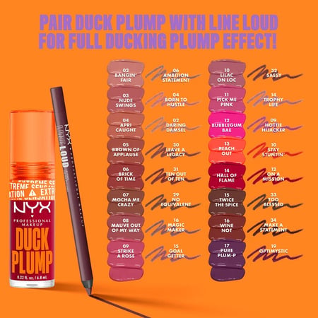NYX Duck Plump Lip Plumping Gloss - Strike a Rose